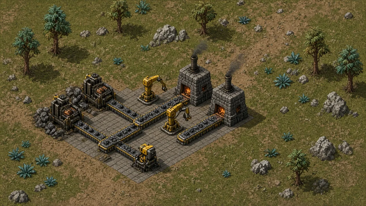 Plano Assembler de hospedagem de Factorio: 100% CPU, 4 GB RAM